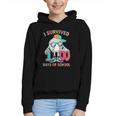 HUGvyn I Survived 100 Days Of School Baseball 6 7 Ice Cream Graphic Youth Hoodie