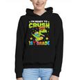 I'm Ready To Crush 1st Grade Dinosaurs Back To School Kids Graphic Youth Hoodie