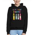 Kindergarten Back To School Crayons Let's Eat Crayon Graphic Youth Hoodie Kindergarten Back To School Crayons Let's Eat Crayon Graphic Youth Hoodie