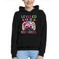 Leveled Up To High School Gaming Fun Back To School Tie Dye Graphic Youth Hoodie