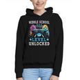 Middle School Level Unlocked Gamer First Day Back To School Graphic Youth Hoodie Middle School Level Unlocked Gamer First Day Back To School Graphic Youth Hoodie