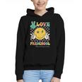 Peace Love Preschool Smile Face Back To School PRESCHOOL Graphic Youth Hoodie Peace Love Preschool Smile Face Back To School PRESCHOOL Graphic Youth Hoodie