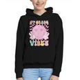 Pink 4th Grade Vibes Smile Face Back To School Fourth Grade Graphic Youth Hoodie Pink 4th Grade Vibes Smile Face Back To School Fourth Grade Graphic Youth Hoodie