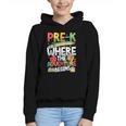 Pre-K Where The Adventure Begins First Day & Back To School Graphic Youth Hoodie Pre-K Where The Adventure Begins First Day & Back To School Graphic Youth Hoodie