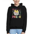 Pre-K Typography First Day Back To School Leopard Apple Graphic Youth Hoodie Pre-K Typography First Day Back To School Leopard Apple Graphic Youth Hoodie