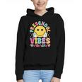 Preschool Vibes Smile Face Back To School Kinder Girls Kids Graphic Youth Hoodie Preschool Vibes Smile Face Back To School Kinder Girls Kids Graphic Youth Hoodie