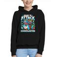 Ready To Attack Kindergarten Pirate Shark Back To School Graphic Youth Hoodie