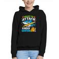 Ready To Attack Kindergarten Shark Back To School Kids Graphic Youth Hoodie Ready To Attack Kindergarten Shark Back To School Kids Graphic Youth Hoodie