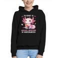 Ready To Kindergarten Axolotl Questions Back To School Girls Graphic Youth Hoodie