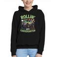 Rollin Into Kindergarten Monster Truck Back To School Graphic Youth Hoodie