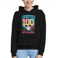 I Survived 100 Days Of School Baseball Drip Students Teacher Graphic Youth Hoodie I Survived 100 Days Of School Baseball Drip Students Teacher Graphic Youth Hoodie