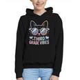Third 3rd Grade Vibes Back To School Cute Cat Cute For Girls Graphic Youth Hoodie