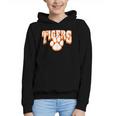 Tigers School Spirit Back To School O Graphic Youth Hoodie