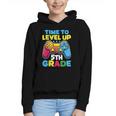 Time To Level Up 5th Grade Video Gamer Kids Back To School Graphic Youth Hoodie