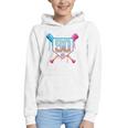 Baseball 50 Year Old Ice Cream Drip 50th Birthday Number 50 Graphic Youth Hoodie