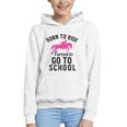 Born To Riding Forced To Go To School Back To School Graphic Youth Hoodie