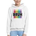 BRUH Back To School Colorful Crayons First Day Of School Graphic Youth Hoodie BRUH Back To School Colorful Crayons First Day Of School Graphic Youth Hoodie