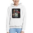 Cool Dollar Bill Guy With Cap And Baseball Costume Premium Tri-Blend Graphic Youth Hoodie