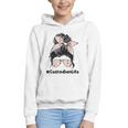 Custodian Life Messy Bun Hair Glasses Leopard Back To School Graphic Youth Hoodie Custodian Life Messy Bun Hair Glasses Leopard Back To School Graphic Youth Hoodie