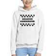 Education Coordinator Groovy Back To School Checkered Graphic Youth Hoodie Education Coordinator Groovy Back To School Checkered Graphic Youth Hoodie