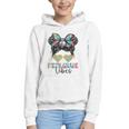Fifth Grade Vibes Messy Hair Bun Girl Back To School 5th Graphic Youth Hoodie Fifth Grade Vibes Messy Hair Bun Girl Back To School 5th Graphic Youth Hoodie