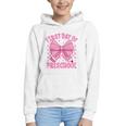 First Day Of Preschool Coquette Bow Back To School Girls Graphic Youth Hoodie First Day Of Preschool Coquette Bow Back To School Girls Graphic Youth Hoodie