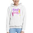 First Grade Diva Welcome Back To School 1st Grade Kids Performance Graphic Youth Hoodie