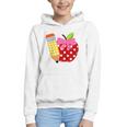 Girls Back To School Apple Toddler First Day Of Preschool Graphic Youth Hoodie