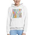 Groovy In My School Secretary Era Back To School Graphic Youth Hoodie Groovy In My School Secretary Era Back To School Graphic Youth Hoodie