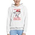 Hit Hard Run Fast Turn Left Baseball Player Premium Tri-Blend Graphic Youth Hoodie Hit Hard Run Fast Turn Left Baseball Player Premium Tri-Blend Graphic Youth Hoodie