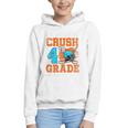 I'm Ready To Crush 4th Grade Hockey Kids Back To School Premium Tri-Blend Graphic Youth Hoodie