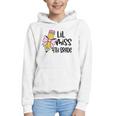 Lil Miss 4th Grade Coquette Bow Pencil Back To School Girls Graphic Youth Hoodie Lil Miss 4th Grade Coquette Bow Pencil Back To School Girls Graphic Youth Hoodie