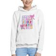 Little Miss Kindergarten Kids Girls Coquette Back To School Graphic Youth Hoodie Little Miss Kindergarten Kids Girls Coquette Back To School Graphic Youth Hoodie
