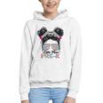 Little Miss Pre-K Girls Back To School Messy Bun Performance Graphic Youth Hoodie Little Miss Pre-K Girls Back To School Messy Bun Performance Graphic Youth Hoodie