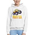 Monster Truck Jam School Bus Yellow Back To School Toddlers Graphic Youth Hoodie Monster Truck Jam School Bus Yellow Back To School Toddlers Graphic Youth Hoodie