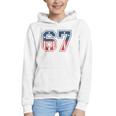 Number 67 USA Raglan Baseball Tee Graphic Youth Hoodie