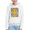Preschool Vibes Retro Groovy Back To School Pre-K Graphic Youth Hoodie