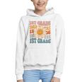 Retro 1st Grade Daisy Colorful Back To School First Grade Graphic Youth Hoodie