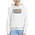 Retro Checkered School Nurse Squad Back To School Graduation Graphic Youth Hoodie