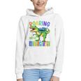Roaring Into Kindergarten DinosaurRex Back To School Boys Performance Graphic Youth Hoodie