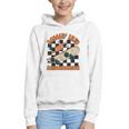 Rolling Into Kindergarten Retro Groovy Back To School Kids Graphic Youth Hoodie Rolling Into Kindergarten Retro Groovy Back To School Kids Graphic Youth Hoodie