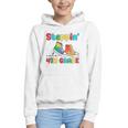Steppin Into Fourth Grade Back To School First Day 4th Grade Graphic Youth Hoodie