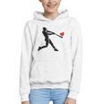 Valentines Day Baseball Batter Silhouette Heart Men Boys Kid Graphic Youth Hoodie Valentines Day Baseball Batter Silhouette Heart Men Boys Kid Graphic Youth Hoodie