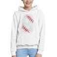Vintage Baseball 8 Jersey Number 8 Graphic Youth Hoodie
