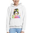 Women's Little Miss Preschool Messy Bun Tie Dye Back To School Girls Graphic Youth Hoodie Women's Little Miss Preschool Messy Bun Tie Dye Back To School Girls Graphic Youth Hoodie