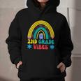 2nd Grade Vibes Back To School Rainbow Second Grade Graphic Youth Hoodie