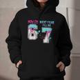 6th Birthday Now I'm 6 Next Year I'Ll Be 7 Baseball Drip 67 Graphic Youth Hoodie
