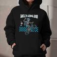 Back To School Bruh Boy Skeleton Riding On a BMX Bike Graphic Youth Hoodie