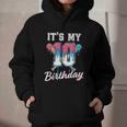 Baseball 10 Year Old Ice Cream Drip 10th Birthday Boys Graphic Youth Hoodie