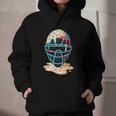 Baseball Catcher Mask Ice Cream Dripping Baseball Boy Youth Graphic Youth Hoodie